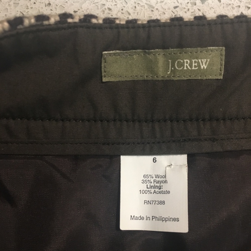 J. Crew Diagonal Stripe Button Front Skirt - image 4